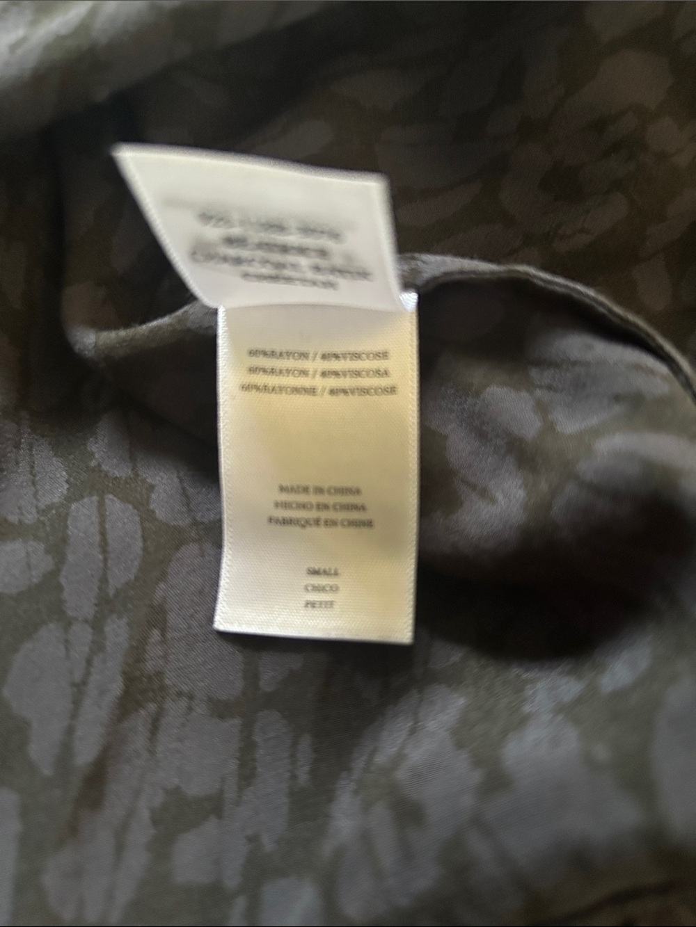 Rails Midi Dress Tiered Beatrice Charcoal Cheetah Grey Batik Size Small - Picture 6 of 15